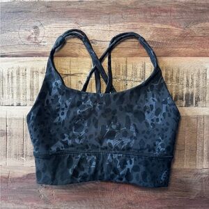 Lululemon Athletica Dark Patterned Sports Bra